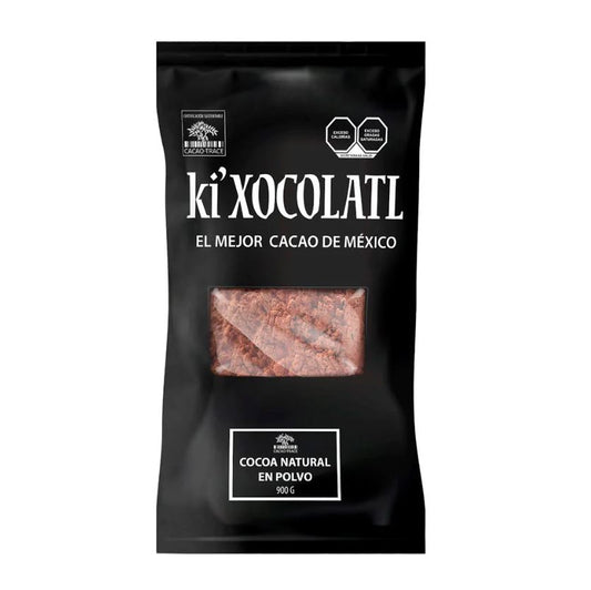 KI'XOCOLATL COCOA POWDER NATURAL CT- 900GR